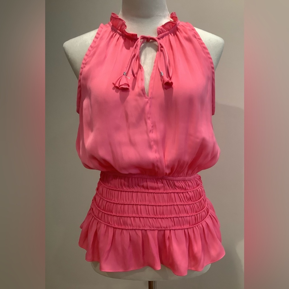 Taroo Elegant Pink Sleeveless Blouse Size S